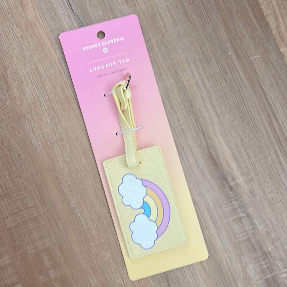 NWT Stoney Clover x Target rainbow luggage tag